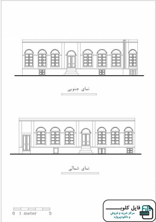 نقشه های خانه حاج شیخ تبریز