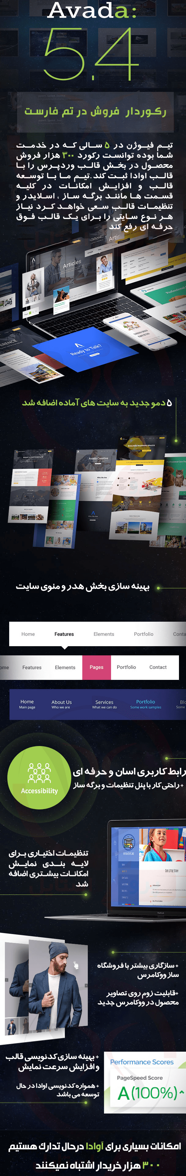 قالب وردپرس آوادا